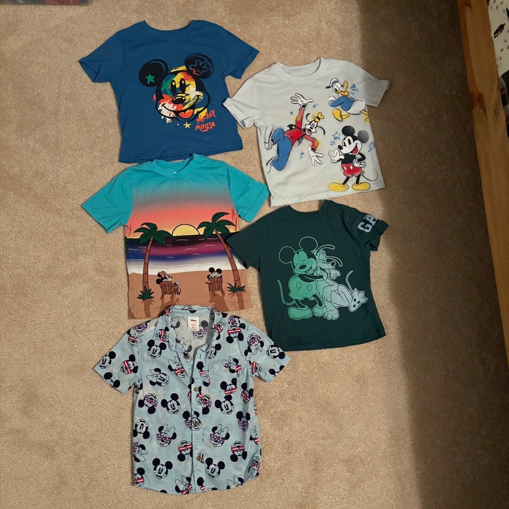 Disney Shirt Bundle 5T